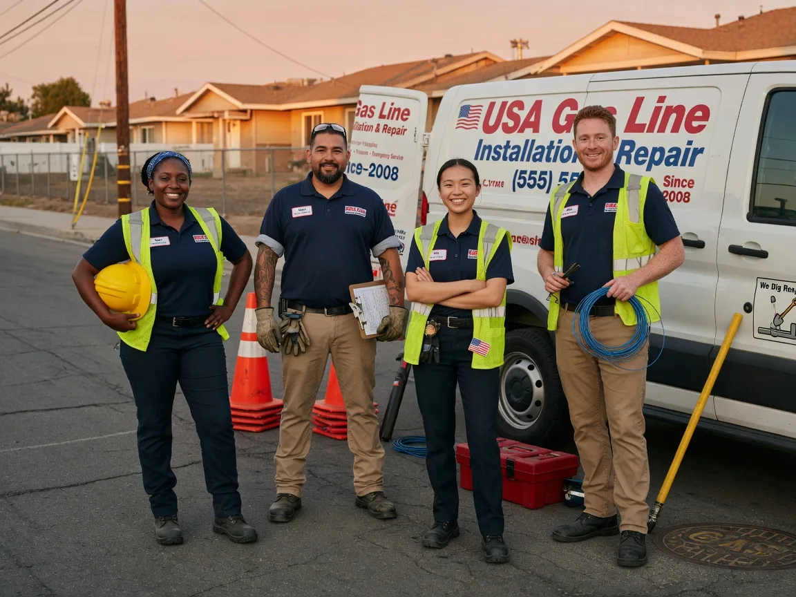 Gas Line Installation company in New Berlinville, PA